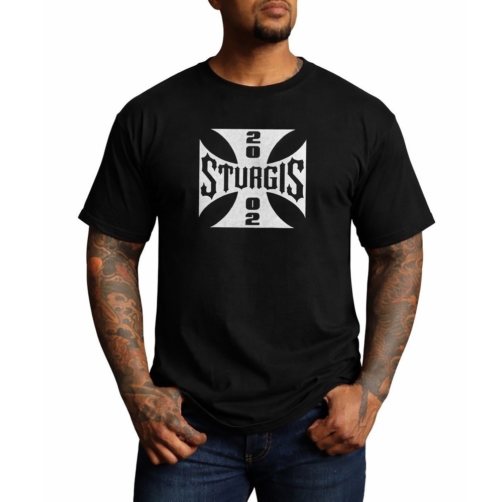 Vintage 2002 Black Sturgis Short Sleeve T-Shirt Top